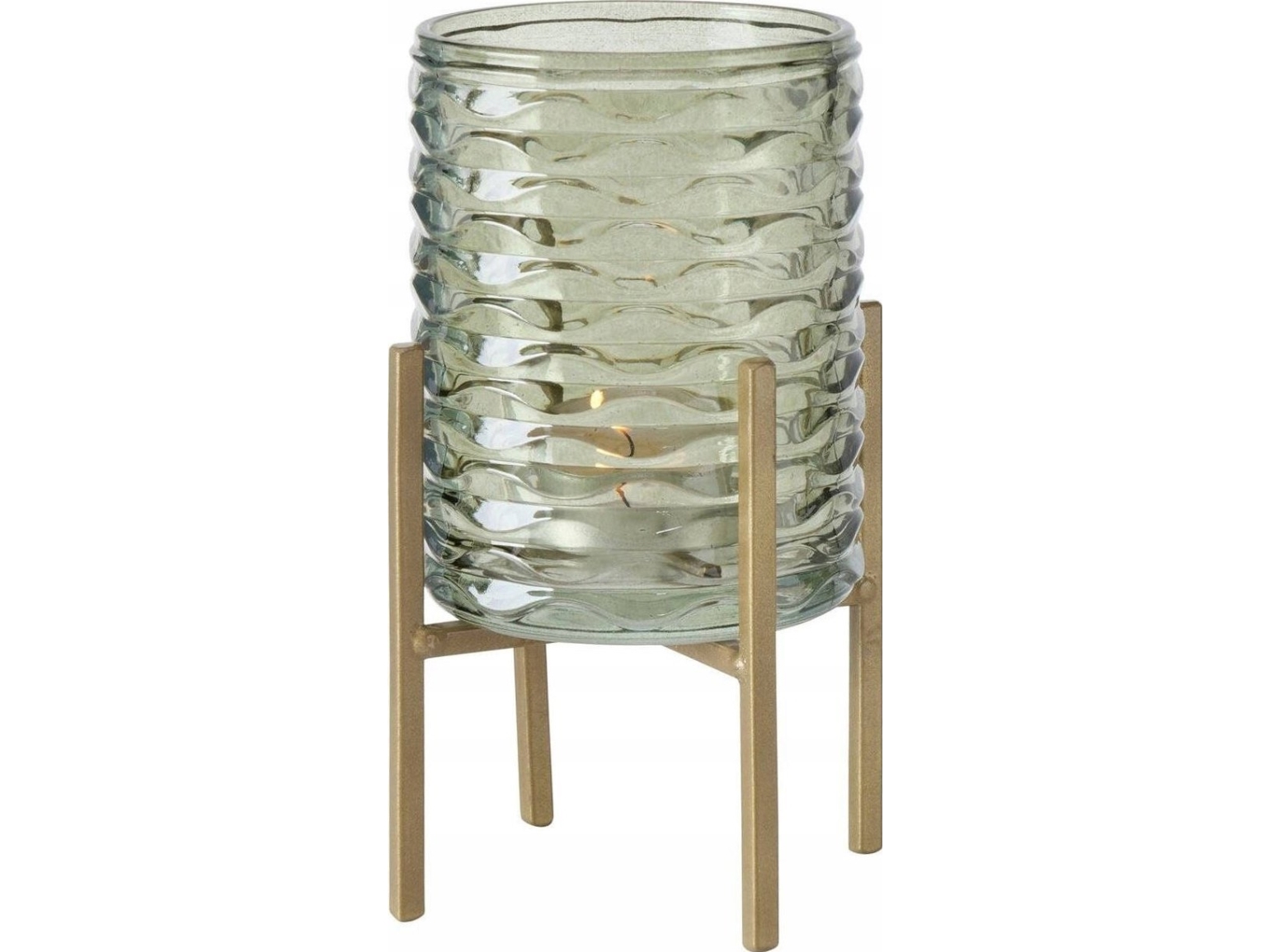 Boltze ljusstake för värmeljus BOLITO grönt glas Ø 8 cm | Bordssättning - Bar & vin - Ljusstakar och Lampor | GameStuff