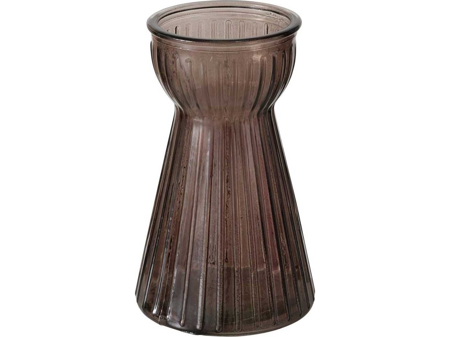 Boltze glasvas HYACINTHA, räfflat glas, 15 cm | Bostäder - Inredning - Vaser | GameStuff