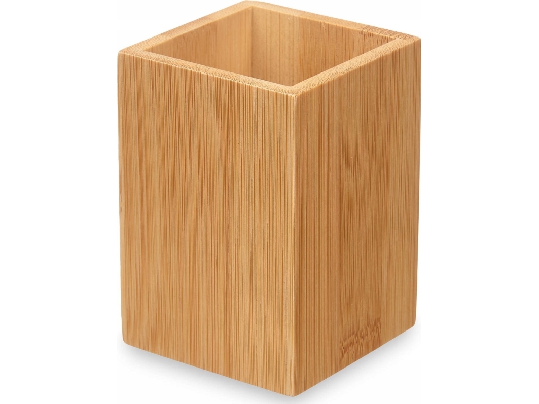 Berilo Tandborstmugg, fyrkantig, bambu, 6,8 x 6,8 x 9,7 cm | N - A | GameStuff