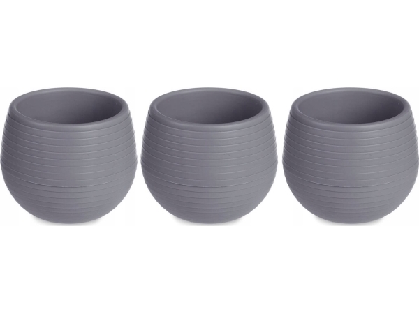Ibergarden Selbstbewässernde Töpfe Aus Kunststoff, 3Er-Set, Ø 10 Cm