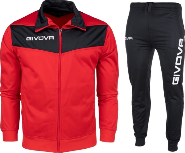 Dres Givova Tuta Visa Raudona-Juoda Tr018 1210