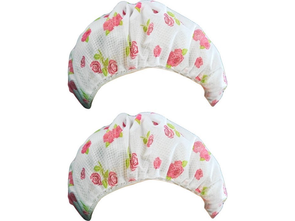 Maximex Sleeping hiusverkko, 2 kpl, Ø 34 cm, ruusukuvioinen