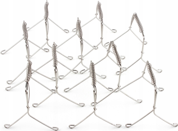 Maximex Kitchen köttklämmor, klämmor, 10 st, rostfritt stål | Köksapparater - Storköksutrustning - Slaktarartiklar - Slaktarartiklar | GameStuff