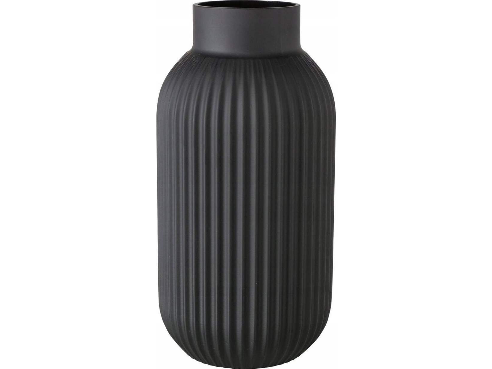 Boltze sort vase NORDIKA, glas