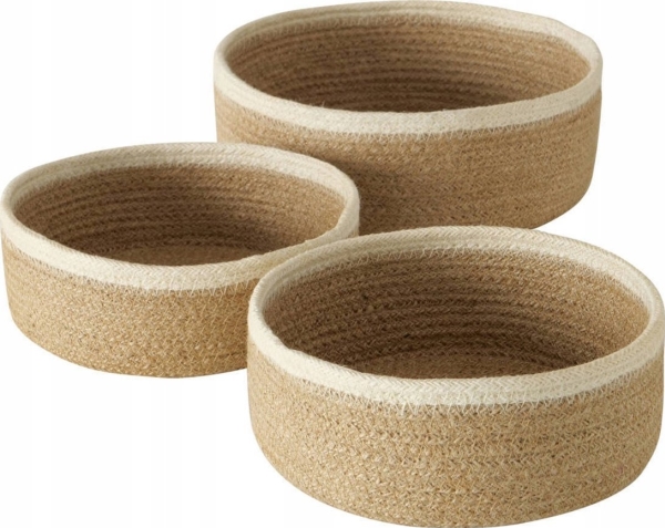Boltze Cunas dekorativa korgar, 3 st, jute | N - A | GameStuff