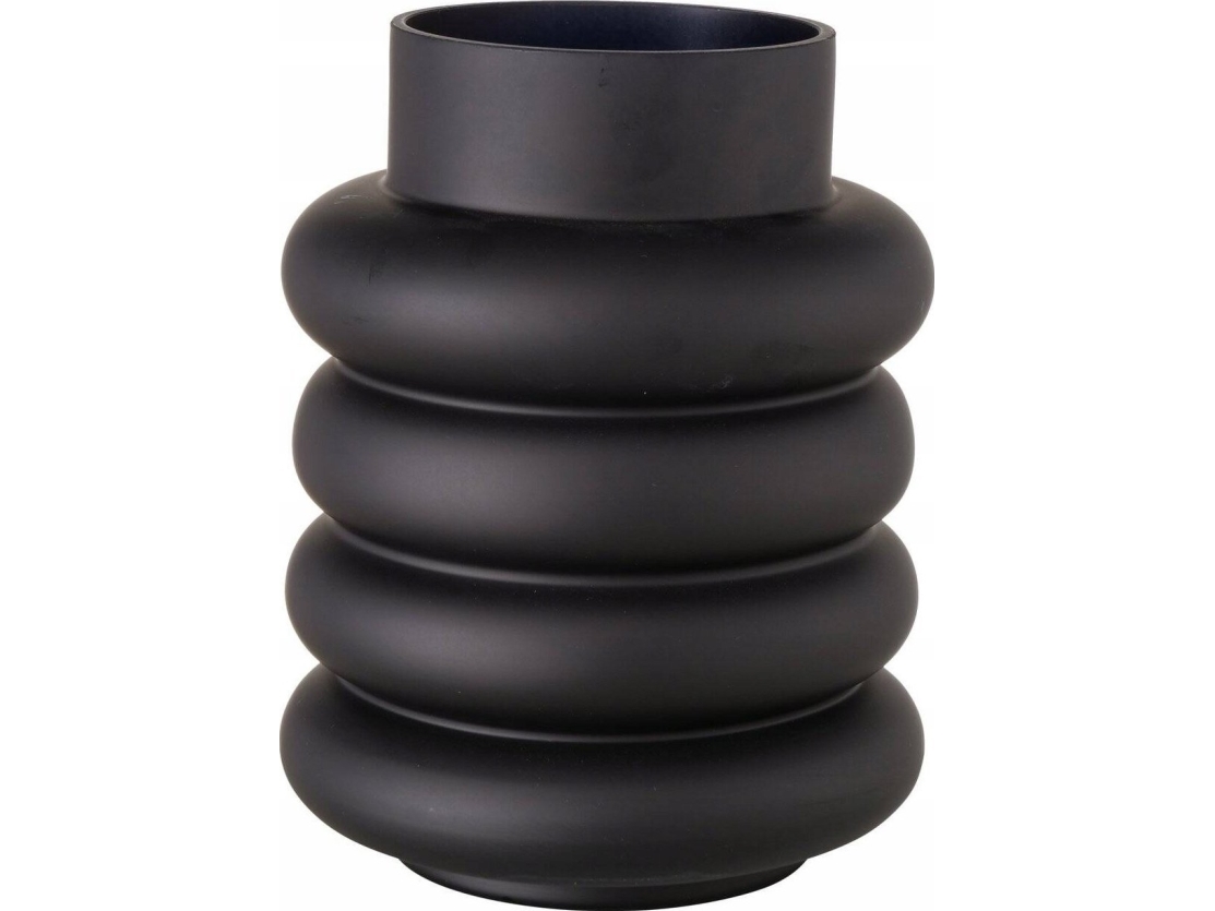 Boltze Glasvase Ribbo, Schwarz