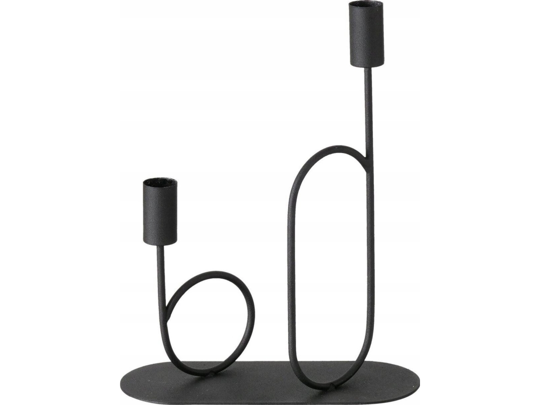 Boltze ljusstake i svart metall ORLANDO | Bordssättning - Bar & vin - Ljusstakar och Lampor | GameStuff