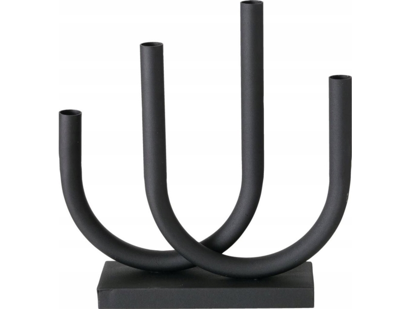 Boltze ljusstake Tonis i metall, 34 x 33 cm, svart | Bordssättning - Bar & vin - Ljusstakar och Lampor | GameStuff