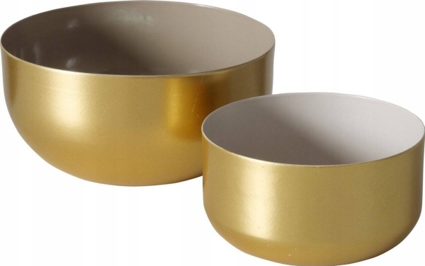 Boltze guldfärgade dekorativa skålar, 2 st | N - A | GameStuff