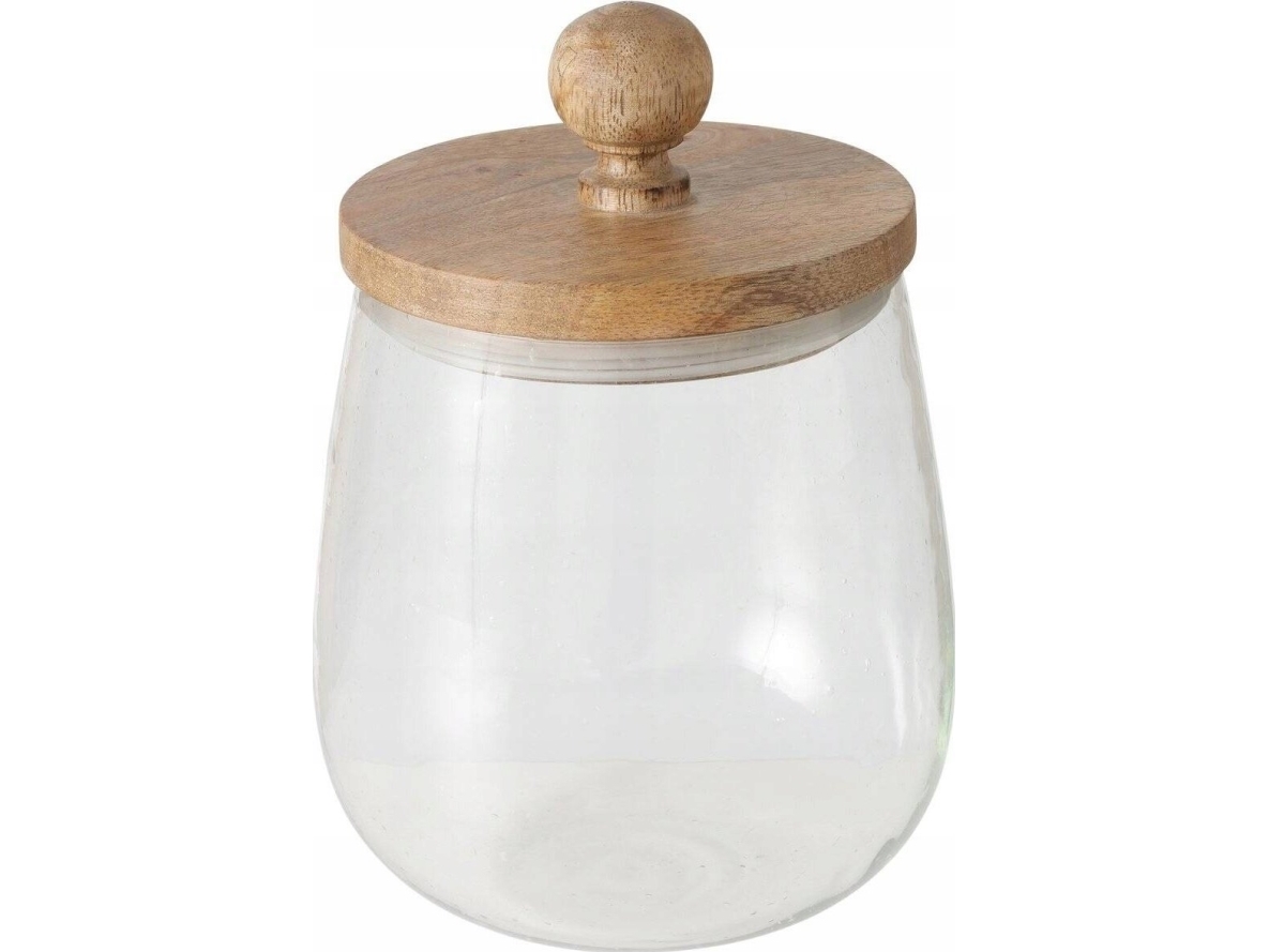 Boltze Glasbehälter Varud Mit Deckel Aus Holz Mango Ø 12 Cm