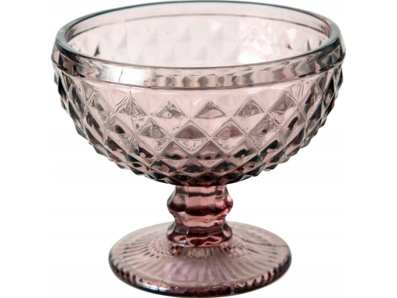 Boltze Bägare för desserter och glass, rosa glas, Ø 12 cm | Baby & barn - Inredning - Skålar | GameStuff