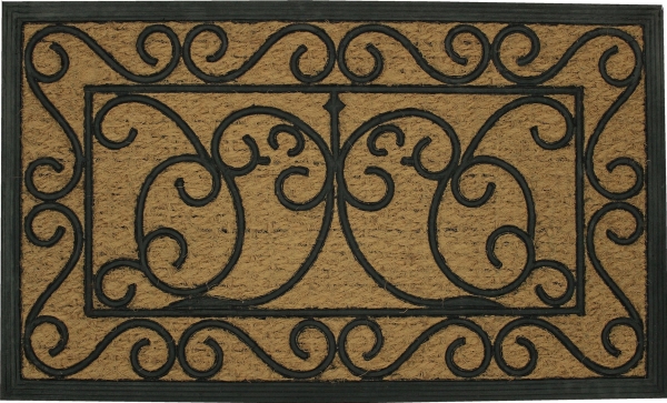 Douceur d`Interieur Rektangulær dørmåtte med kokosfibre MARQUIS, 45 x 75 cm