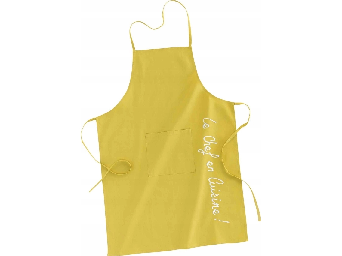 Douceur d`Interieur Fartuch z kieszenią, żółty, 60 x 84 cm
