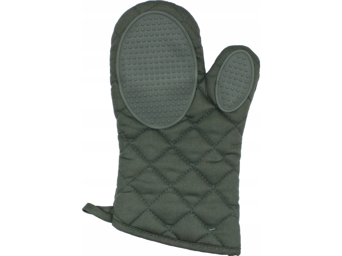 Douceur d`Interieur Køkkenhandske med silikonehåndtag, khaki, 30 x 18 cm