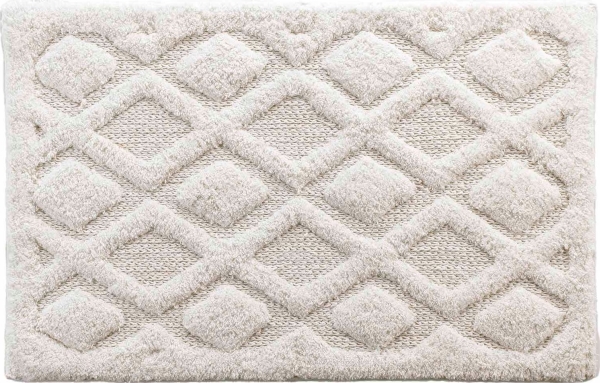 Douceur d`Interieur badeværelsestæppe NEMESIS, 100% bomuld, ecru, 50 x 80 cm