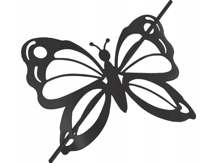 Douceur d`Interieur Spinka do zasłony czarna MOTYL, 1 sztuka | Baby & barn - Barnrummet - Barngardiner | GameStuff