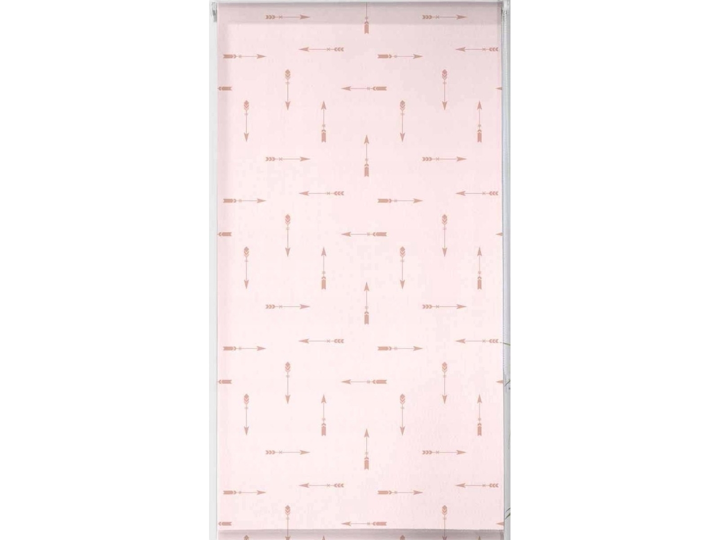 Douceur d`Interieur roleta med indiansk motiv, 60 x 180 cm, lyserød