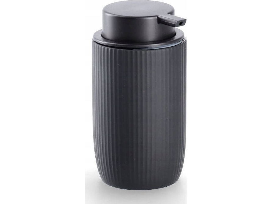 Zeller Keramisk stribet sæbedispenser, Ø 7,7 cm