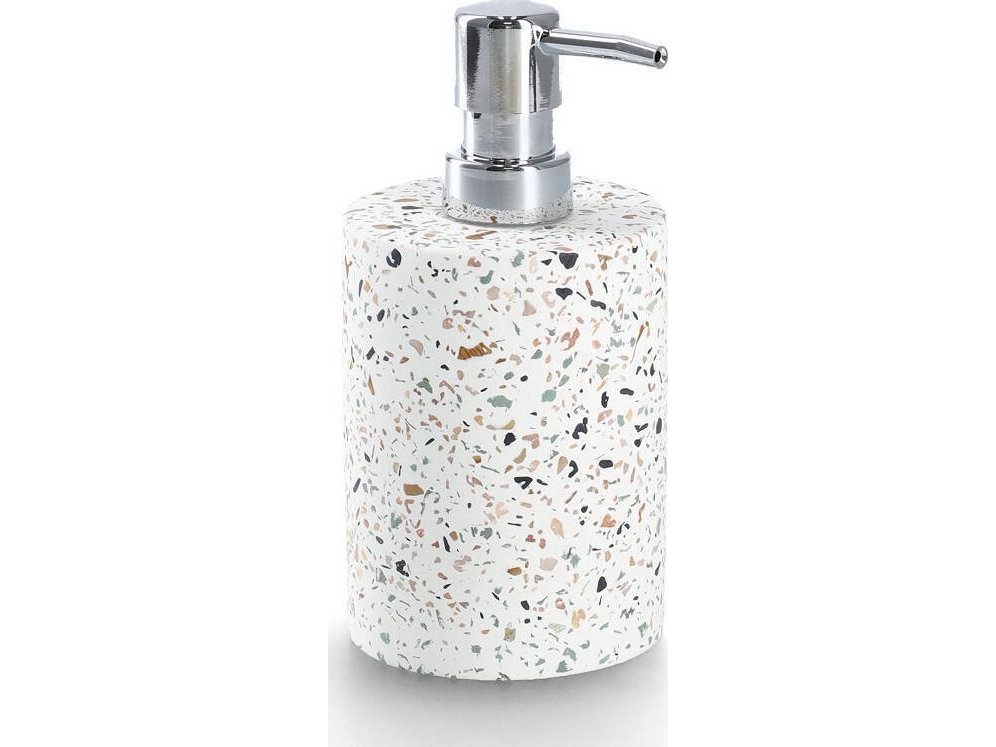 Zeller Cement sæbedispenser TERRAZZO, Ø 8,2 cm