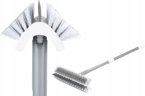 Maximex fejebørste med skraber, 2-i-1