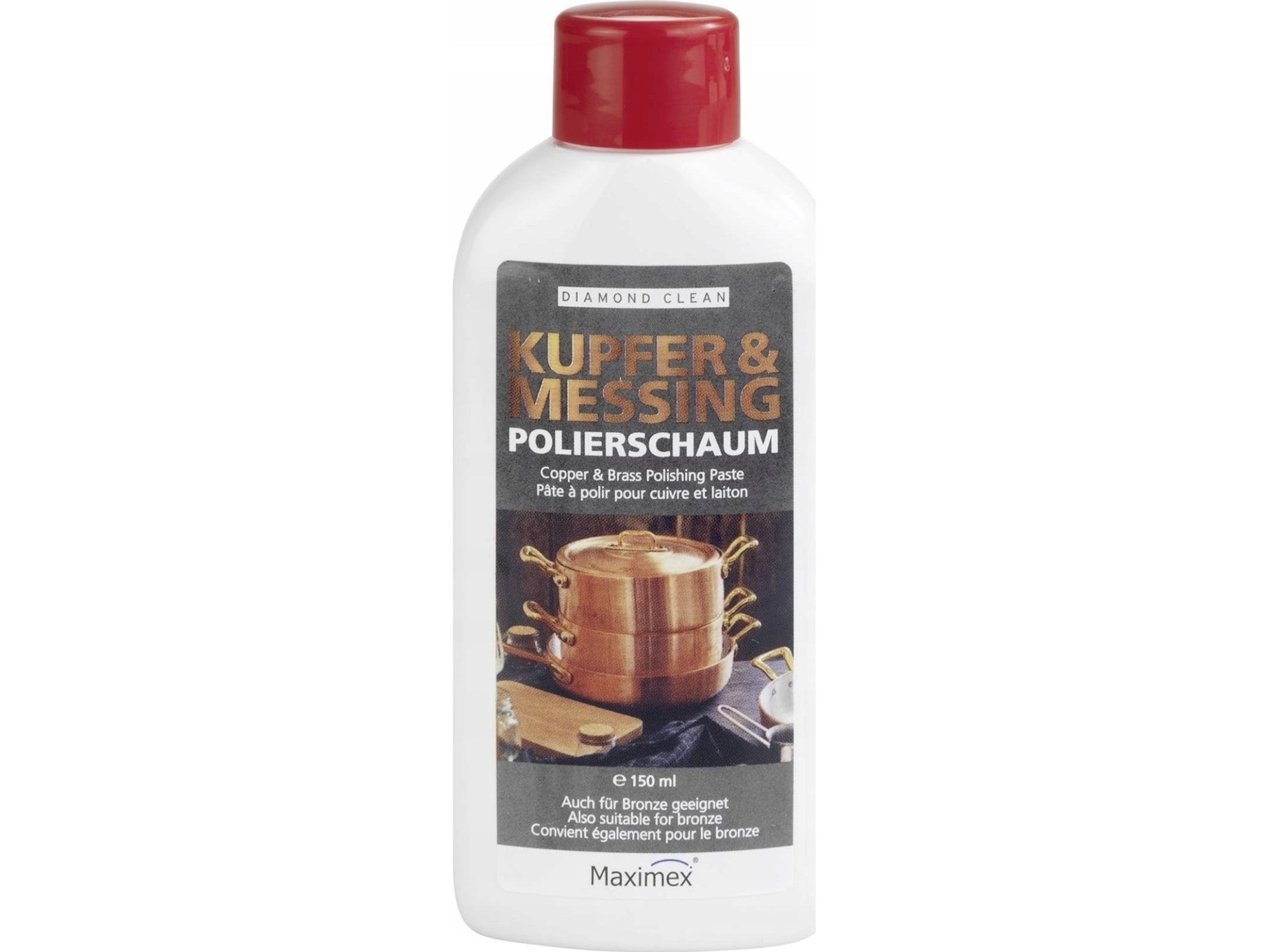 Maximex polermiddel til kobber og messing, 150 ml