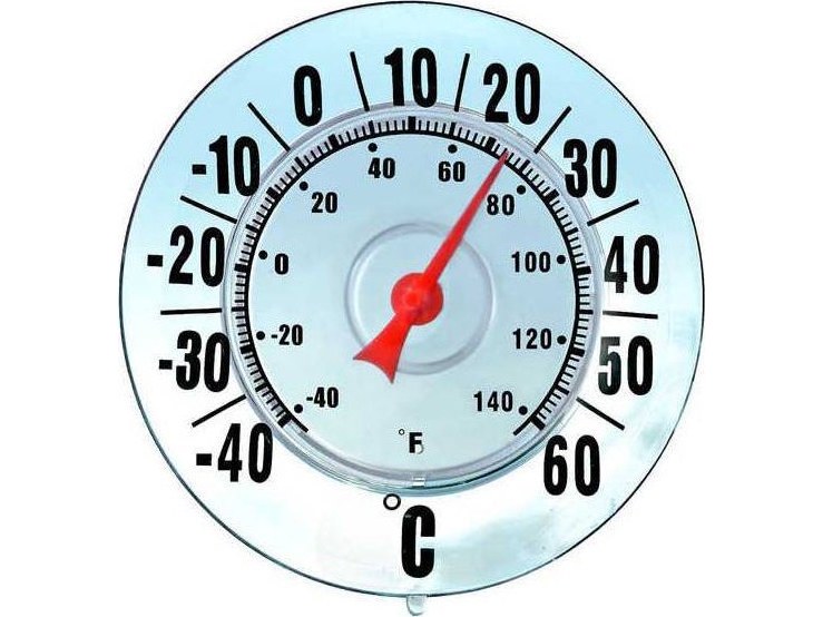 Maximex Rundthermometer, Montage Ohne Bohren, Ø 18 Cm