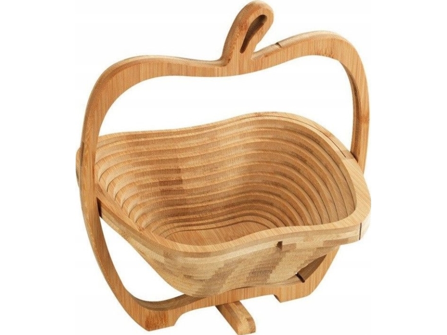 Maximex hopfällbar fruktkorg, Ø 22,5 x 30 cm, bambu | Köksutrustning - Förvaring - förvaringslådor | GameStuff