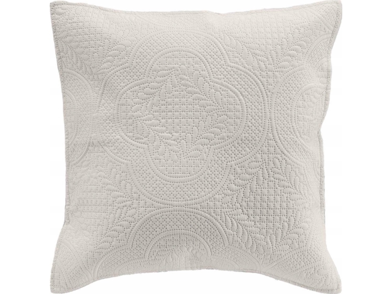 Dekorativ pudebetræk ROMANE med kniplingseffekt, 40 x 40 cm