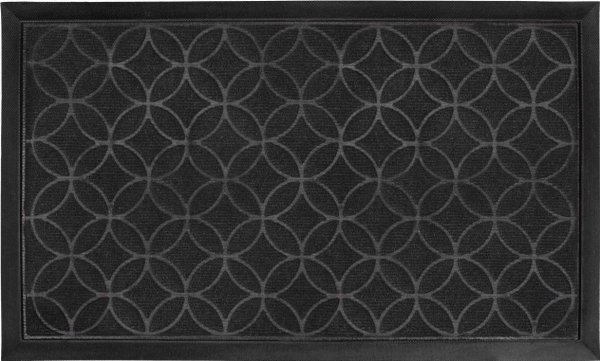 Douceur d`Interieur dørmåtte i gummi FEUILLES, 45 x 75 cm