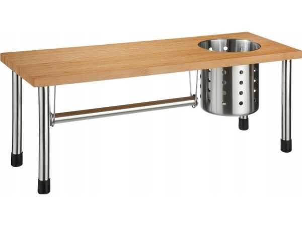 5Five 3-In-1 Küchenregal, Bambus, Edelstahl