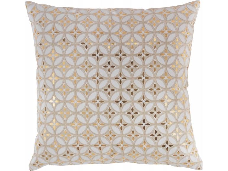 Dekorationspudebetræk Douceur d`Interieur AZELIA 45 x 45 cm - gylden mosaik