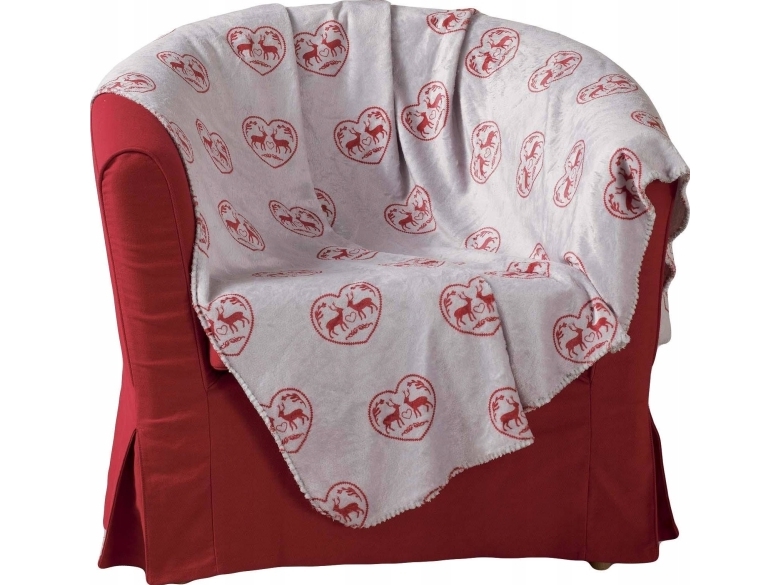 Douceur d`Interieur FLANNEL sängöverkast, 125 x 150 cm, festligt motiv | Baby & barn - Inredning - Till sovrummet | GameStuff