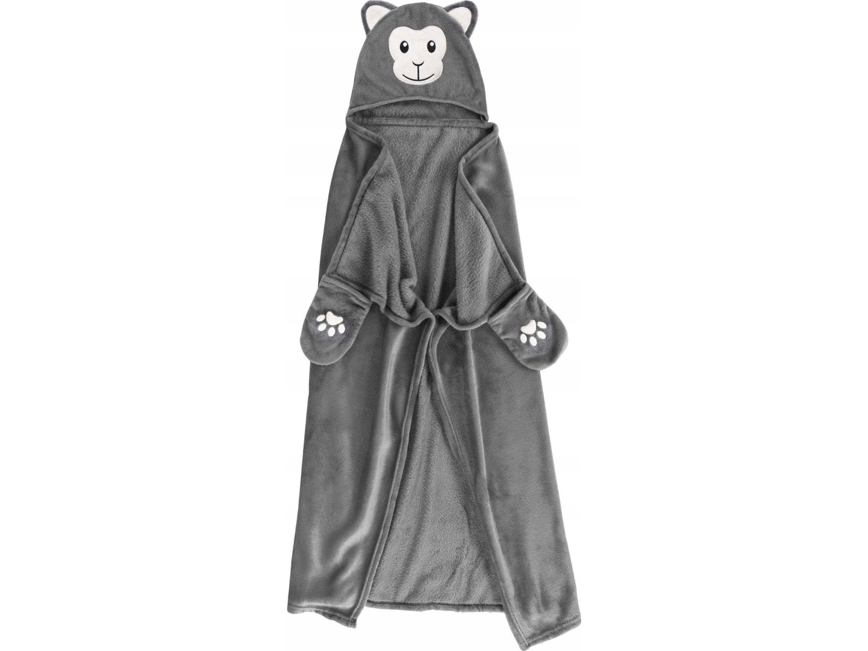 Douceur d`Interieur Koc z kapturem z haftem, 100 x 120 cm