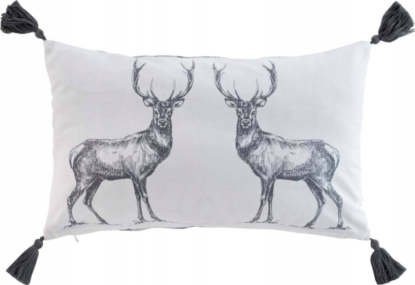 Douceur d`Interieur dekorativ pude til børn med duske 30 x 50 cm
