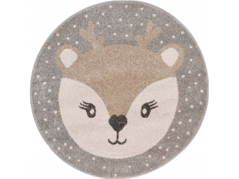 Douceur d`Interieur Okrągły dywan do pokoju dziecięcego, Ø 100 cm