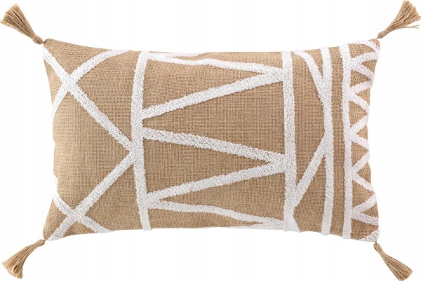 Douceur d`Interieur Dekorativ pude i jute og poly-bomuld ASMARA, 30 x 50 cm