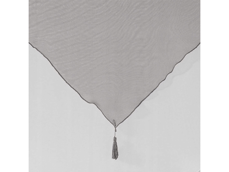 Douc eur d'Interieur gardiner til stue korte DUO med stropper, voile, frynser (2 stk.)