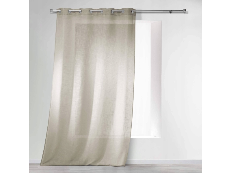 Douceur d`Interieur gardin med ringe HALTONA, 140 x 280 cm