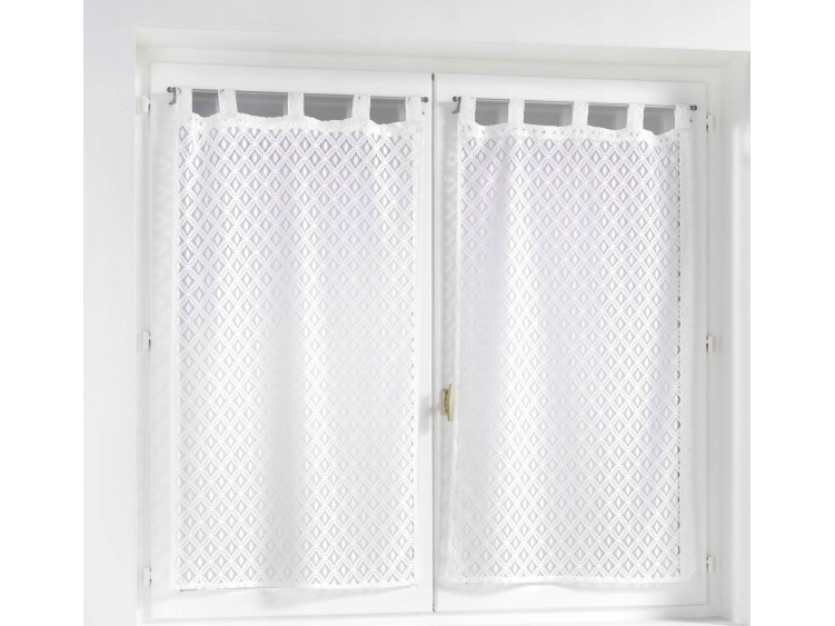 Douceur d`Interieur sæt gardiner med stropper ODILIA 60 x 120 cm, 2 stk.