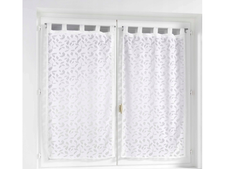 Douceur d`Interieur  gardiner på stropper MANON, 60 x 160 cm, 2 stk