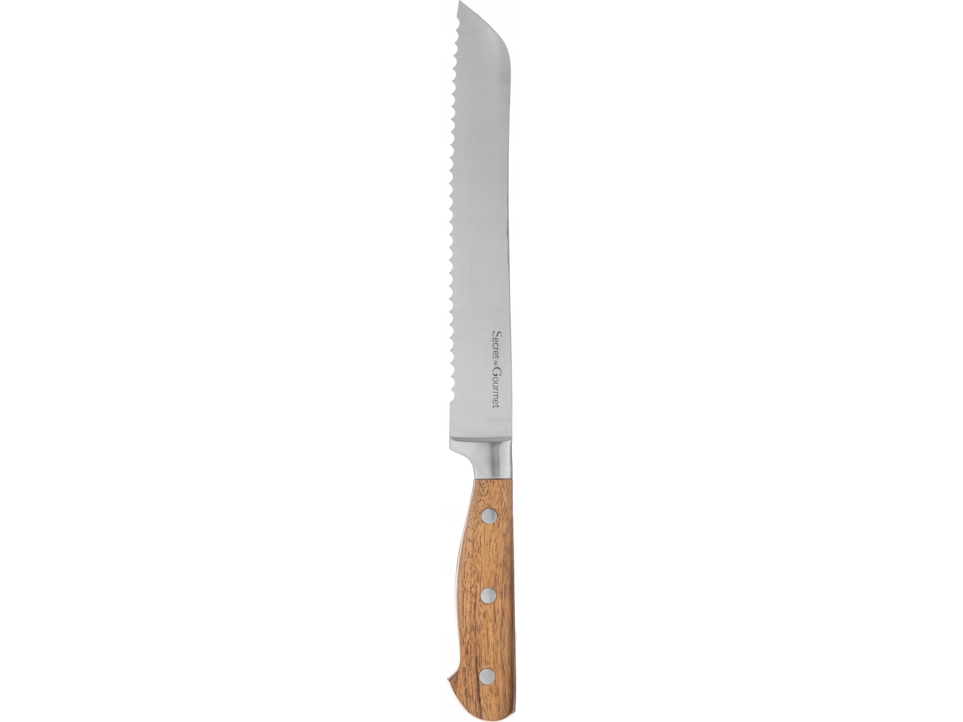 Secret de Gourmet ELEGANCIA brødskærekniv, rustfrit stål, 33 cm