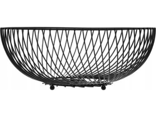 5Five Durchbrochene Obstschale, Ø 30 Cm, Schwarz