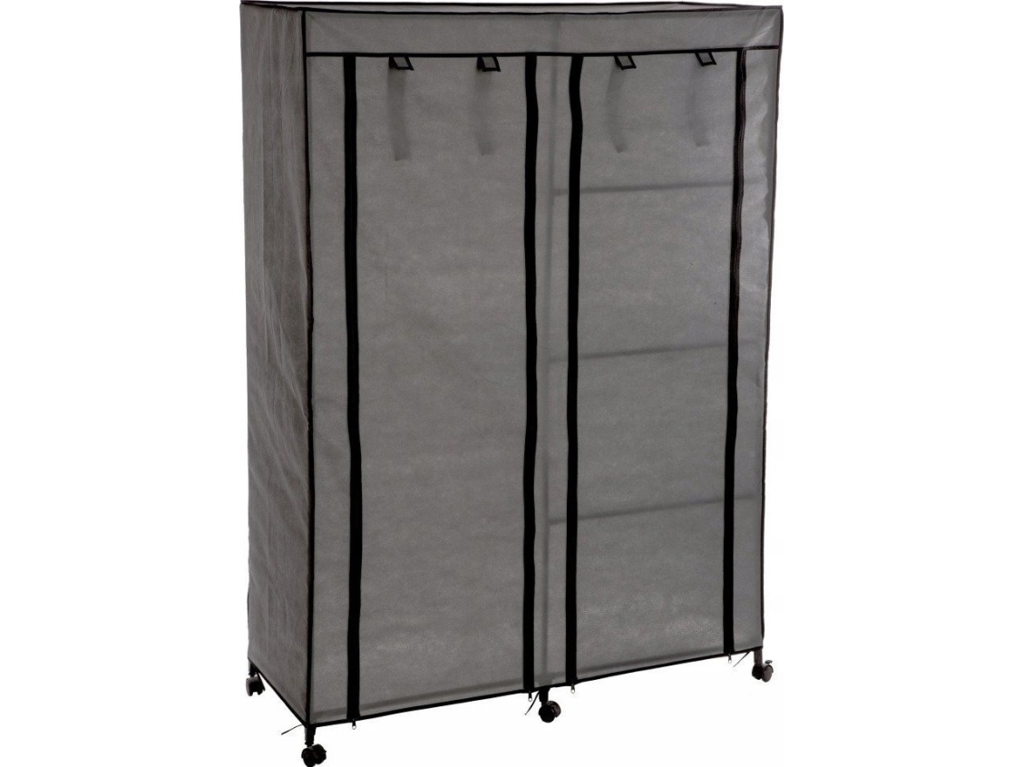 5five Tekstilgarderobe, 118x48x168 cm, sort