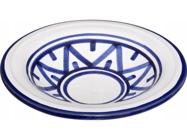 Secret de Gourmet underkop/te-ska°l i porcelæn SOHAN Ø 14,5 cm, hvid-blå