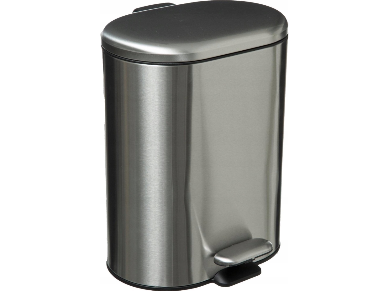Affaldskurv 5five SILIFLEX pedalspand, 6 L, inox