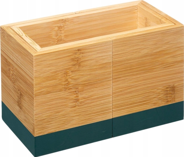 5Five Besteck-Organizer, Größenverstellbar, Bambus, Schwarz, 18 X 10 X 12 Cm