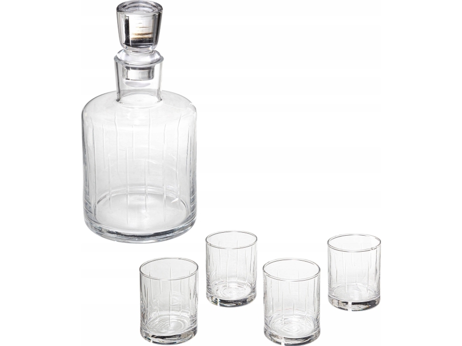 Secret De Gourmet Whisky Dekanter + 4 Gläser, 350 Ml, 5 Elemente