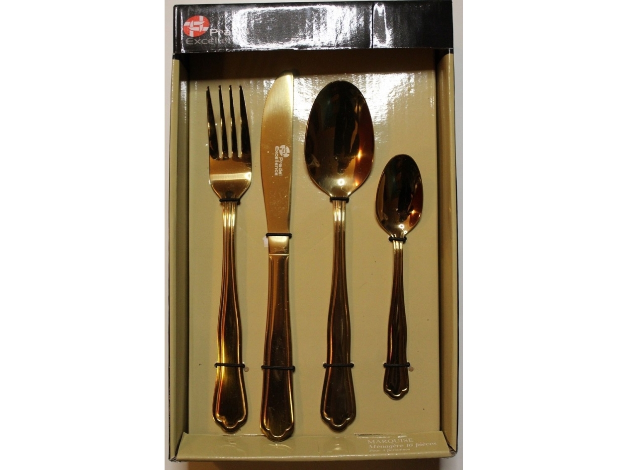 Secret De Gourmet Modern Edelstahl-Besteck, 24 Teile