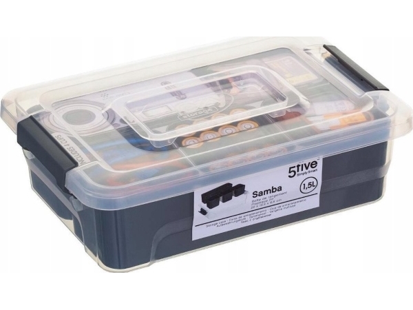 5five SAMBA förvaringsbox för småprylar, 1,5 L, plast | Verktyg & Verkstad - Förvaring i verkstad - Förvaringsboxar | GameStuff