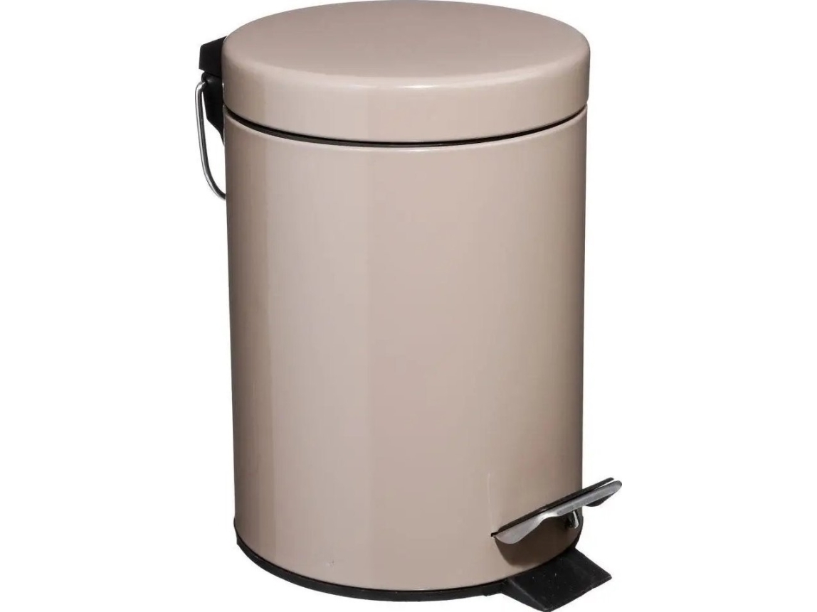 Papperskorg 5five Papperskorg för badrum, papperskorg, kapacitet 3 l, öppningsbart lock, brun | VVS Artiklar - Badrum - Toalett hink | GameStuff